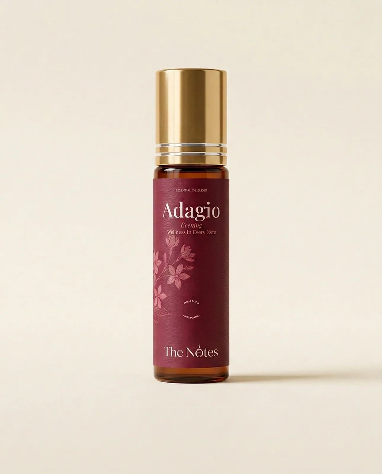 Adagio Evening aromatherapy roll-on bottle with gold cap, 10 ml